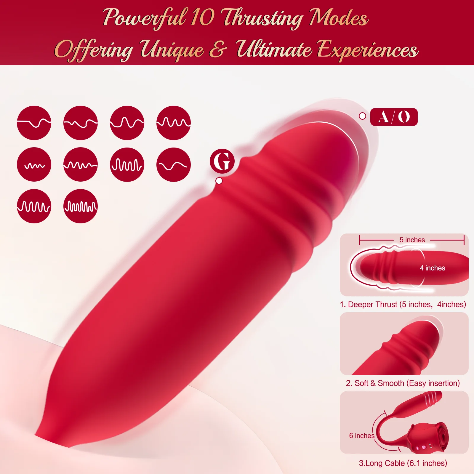 Velvet Bliss 3 in 1 Rose Toys Vibrators