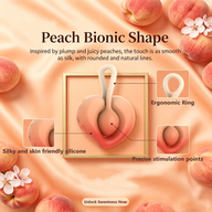 Velvet Bliss 2 In 1 Peach Vibrating