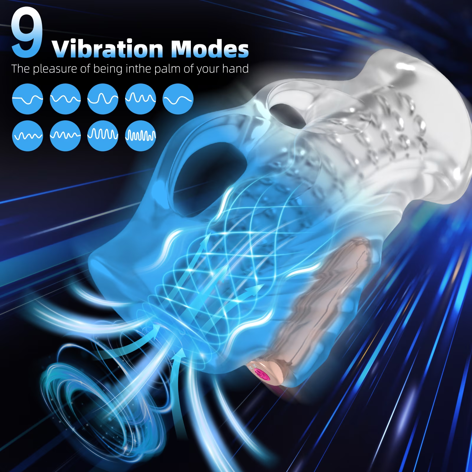 Velvet Bliss Rechargable Male Masturbator for Men
