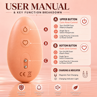 Velvet Bliss 2 In 1 Peach Vibrating